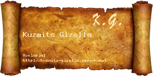 Kuzmits Gizella névjegykártya