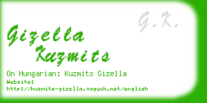 gizella kuzmits business card